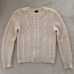 JCrew Collection M cashmere mohair cabled sweater
